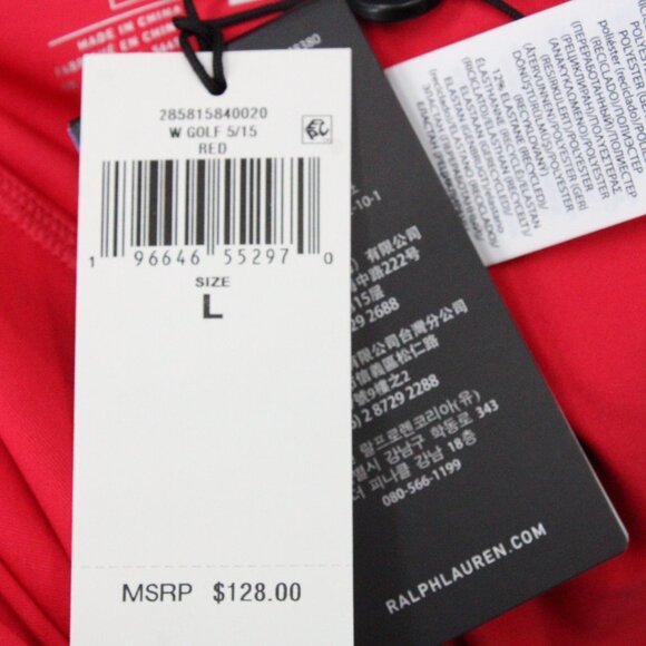 Ralph Lauren RLX Skort Womens Large L Pink GOLF Stretch Back Pleated 17" in NWT - Picture 10 of 10